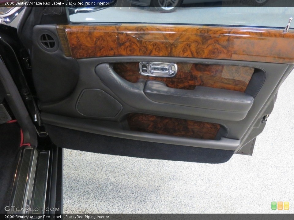 Black/Red Piping Interior Door Panel for the 2000 Bentley Arnage Red Label #117343912