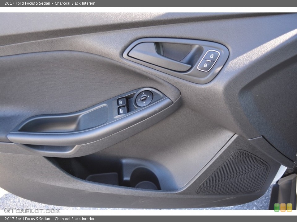Charcoal Black Interior Door Panel for the 2017 Ford Focus S Sedan #117344188