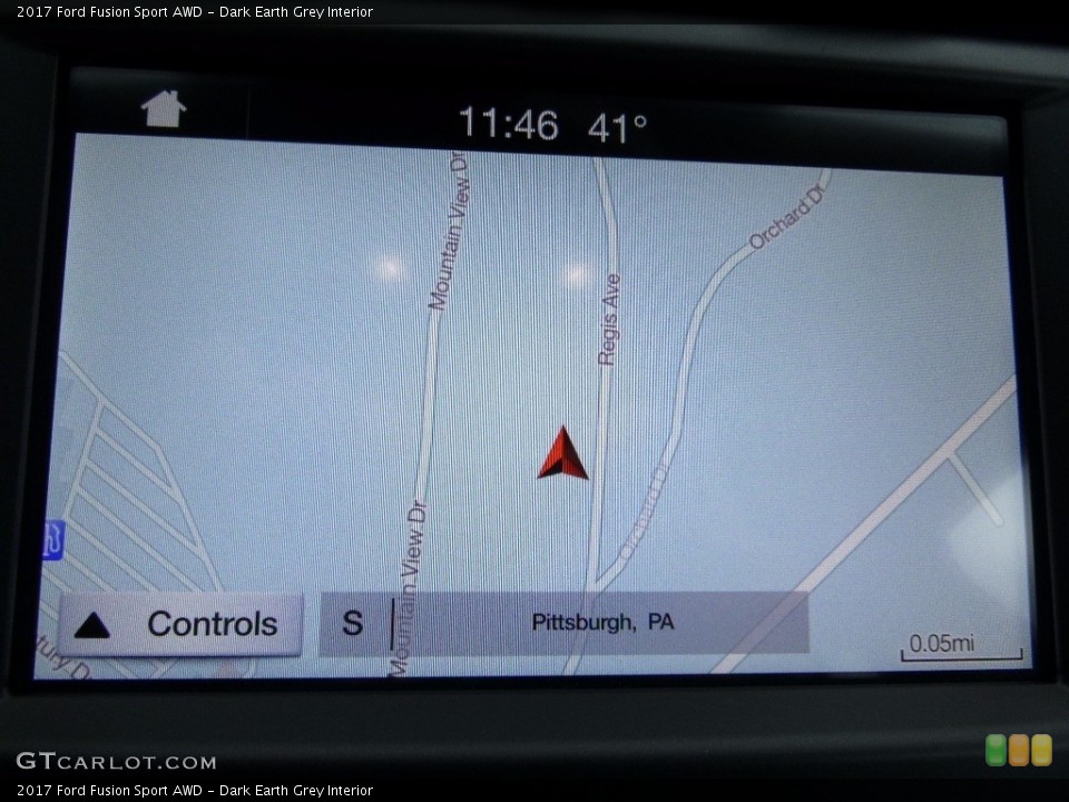 Dark Earth Grey Interior Navigation for the 2017 Ford Fusion Sport AWD #117346351