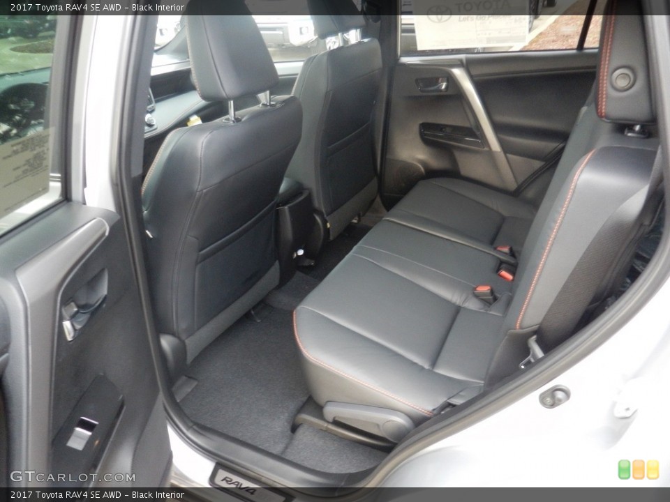 Black Interior Rear Seat for the 2017 Toyota RAV4 SE AWD #117350623