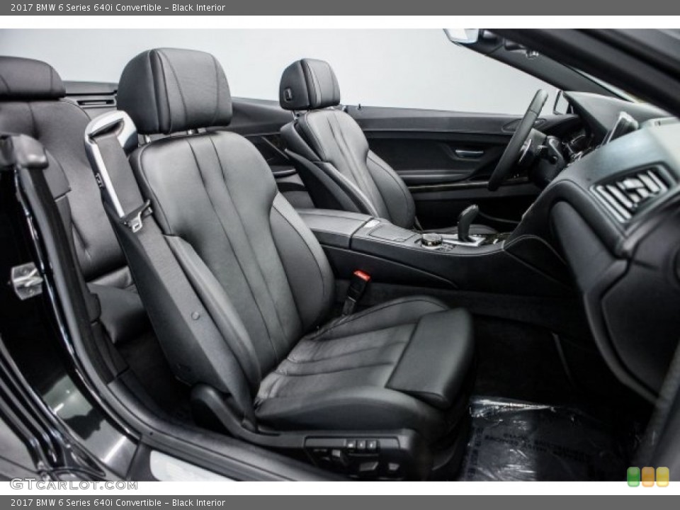 Black Interior Photo for the 2017 BMW 6 Series 640i Convertible #117352507