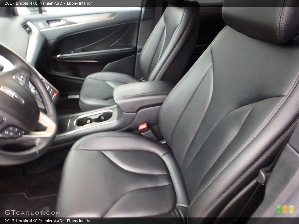 Ebony Interior Front Seat for the 2017 Lincoln MKC Premier AWD #117354643