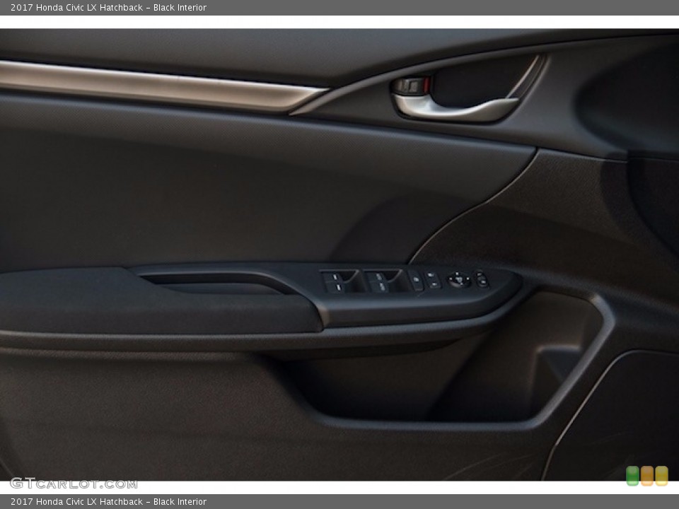 Black Interior Door Panel for the 2017 Honda Civic LX Hatchback #117357689