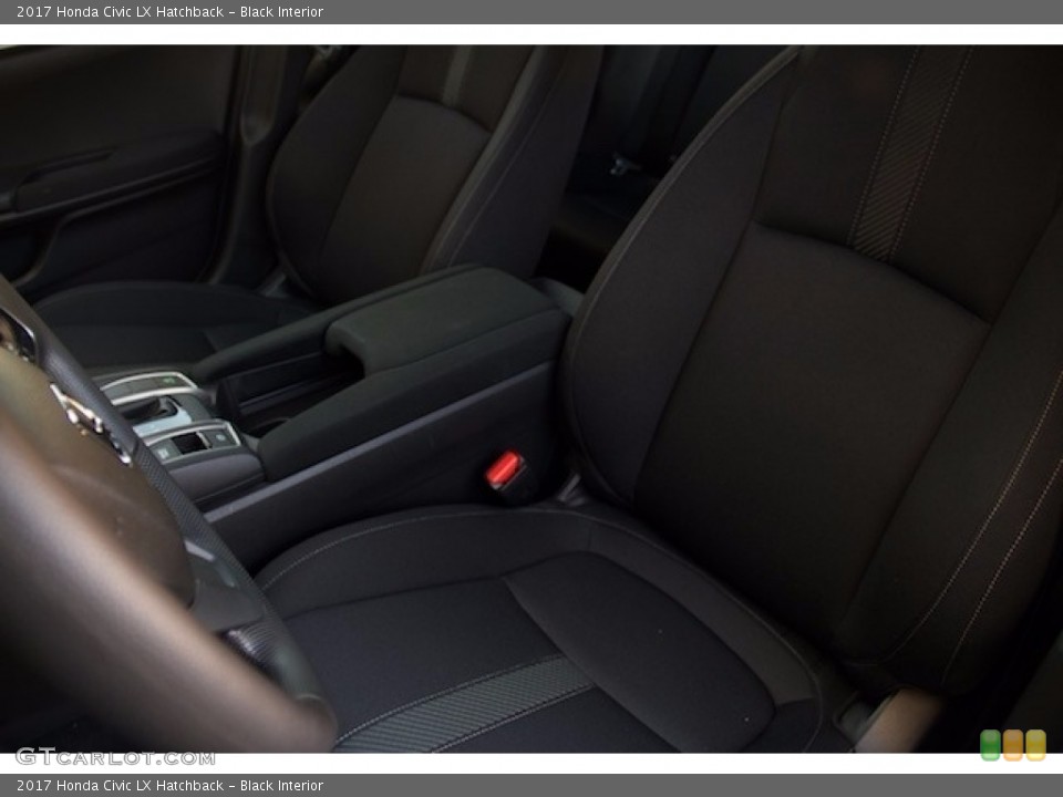 Black Interior Front Seat for the 2017 Honda Civic LX Hatchback #117357764