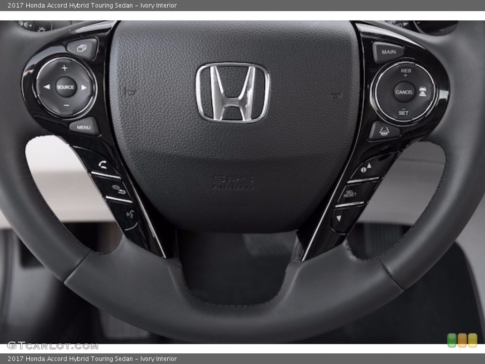 Ivory Interior Steering Wheel for the 2017 Honda Accord Hybrid Touring Sedan #117357773