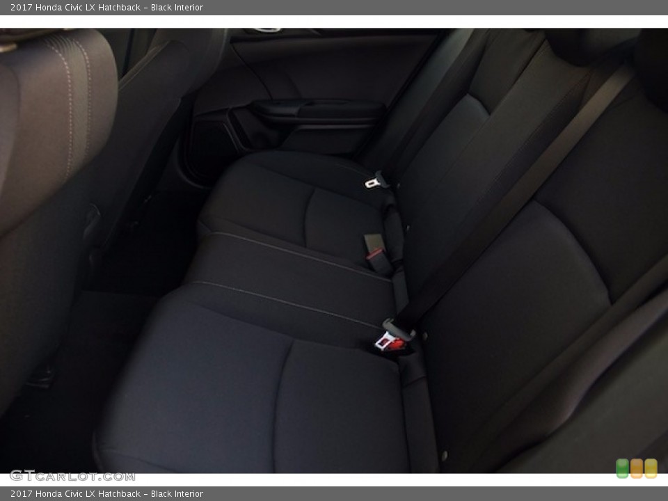Black Interior Rear Seat for the 2017 Honda Civic LX Hatchback #117357782