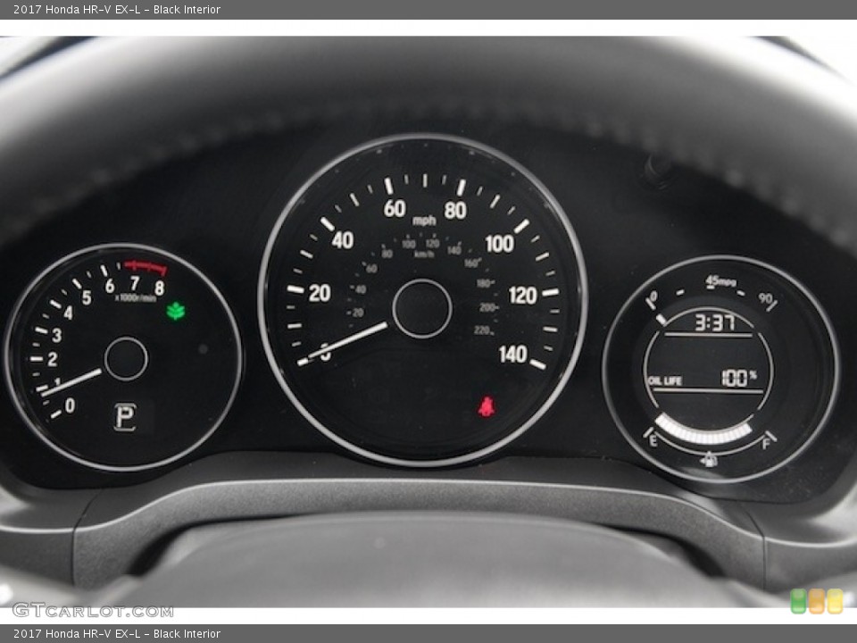 Black Interior Gauges for the 2017 Honda HR-V EX-L #117357955