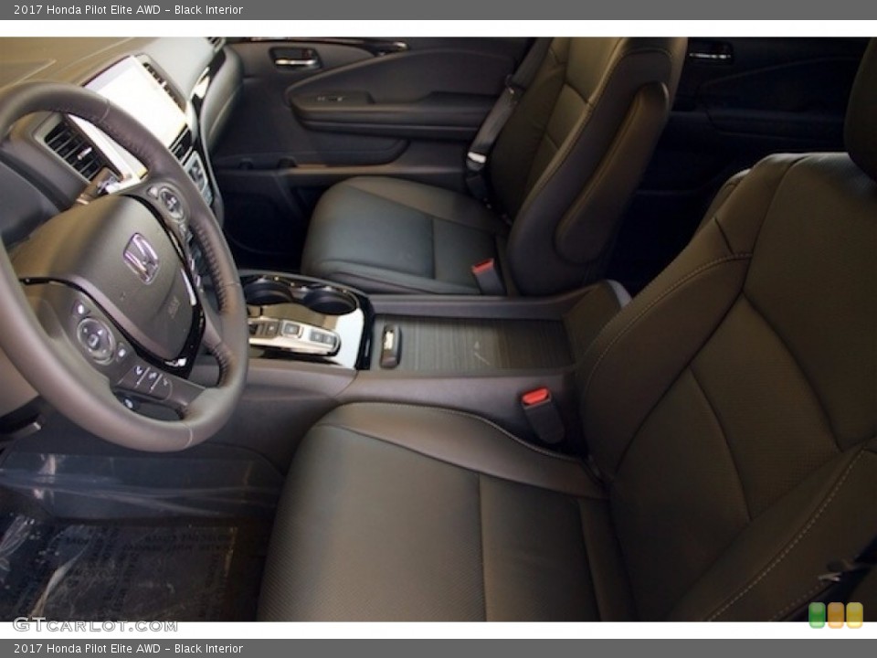 Black Interior Front Seat for the 2017 Honda Pilot Elite AWD #117358619