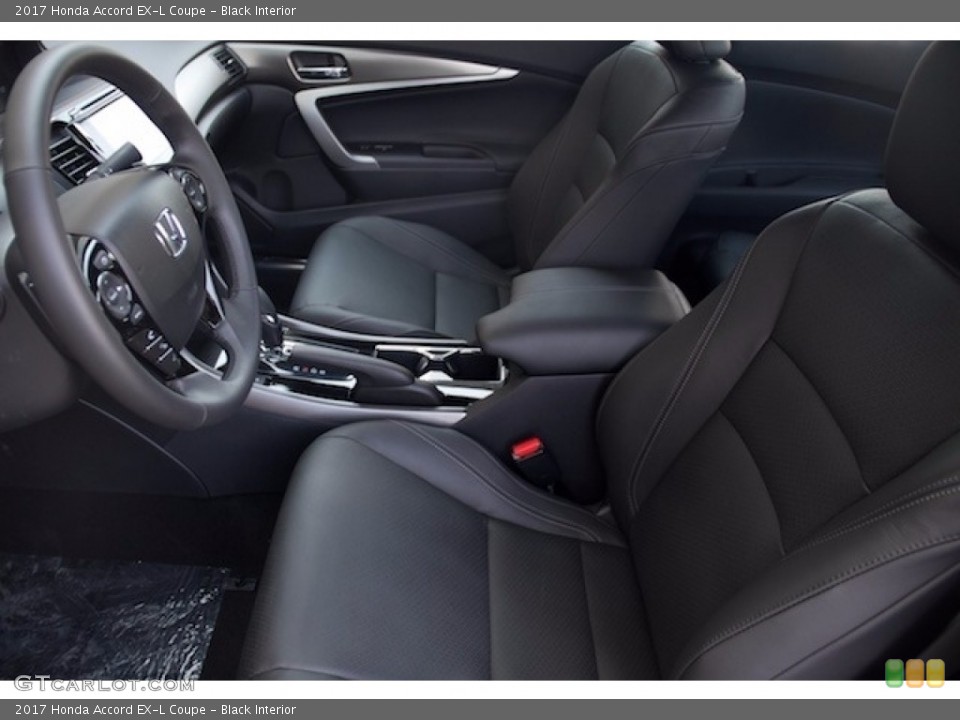 Black Interior Front Seat for the 2017 Honda Accord EX-L Coupe #117361529