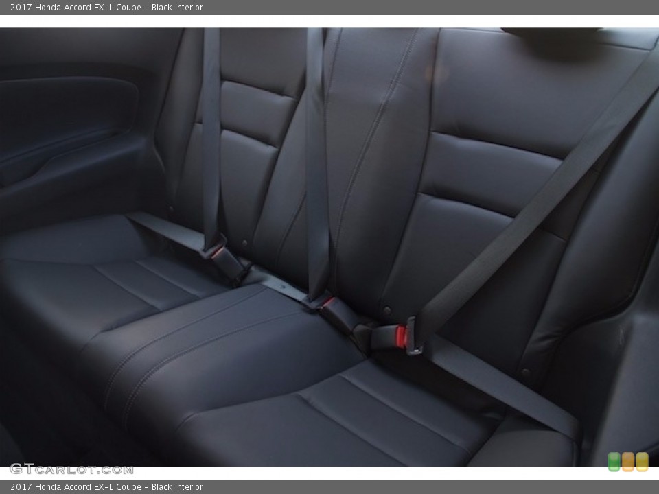 Black Interior Rear Seat for the 2017 Honda Accord EX-L Coupe #117361580