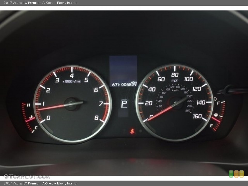 Ebony Interior Gauges for the 2017 Acura ILX Premium A-Spec #117365219