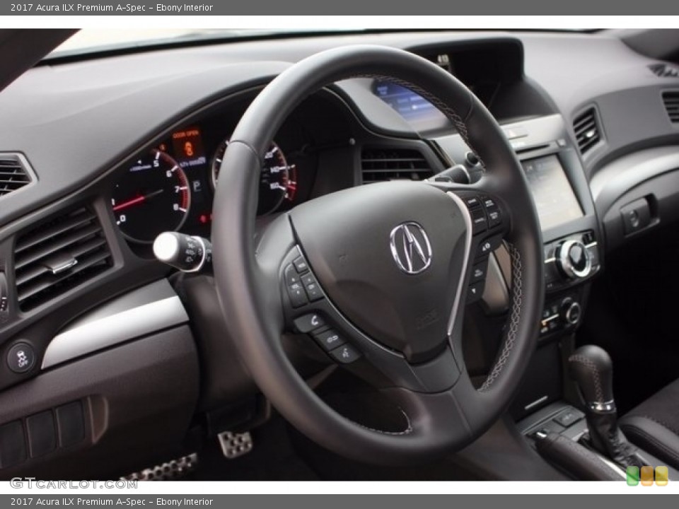 Ebony Interior Steering Wheel for the 2017 Acura ILX Premium A-Spec #117365255