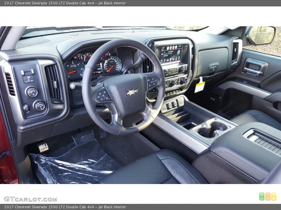 Jet Black Interior Photo for the 2017 Chevrolet Silverado 1500 LTZ Double Cab 4x4 #117367300