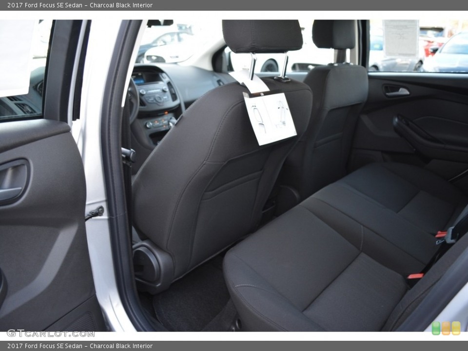 Charcoal Black Interior Rear Seat for the 2017 Ford Focus SE Sedan #117368491