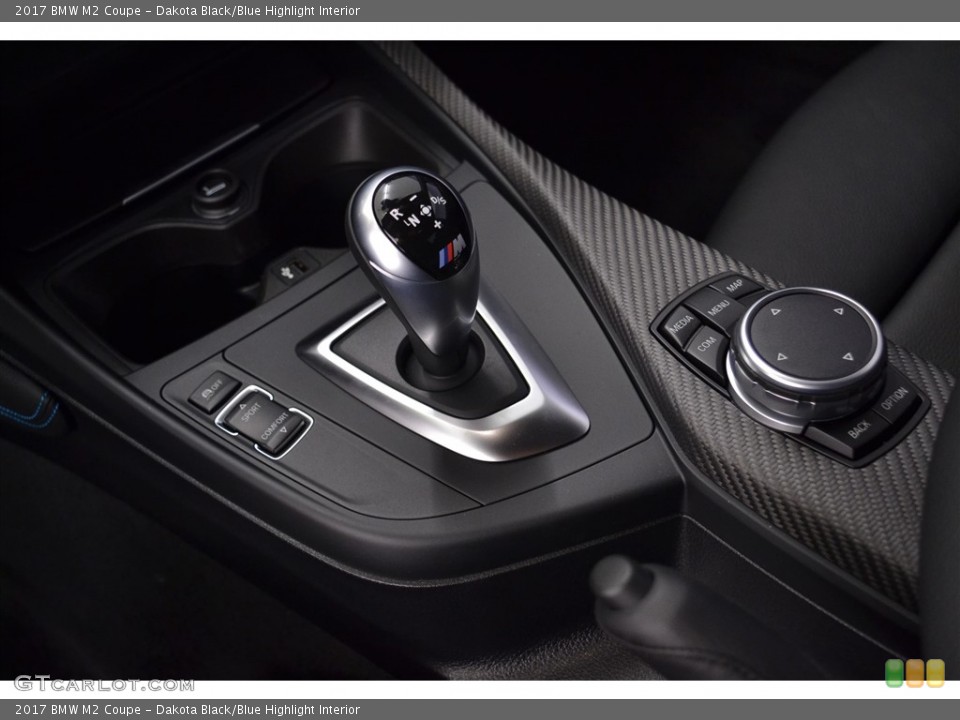 Dakota Black/Blue Highlight Interior Transmission for the 2017 BMW M2 Coupe #117369946