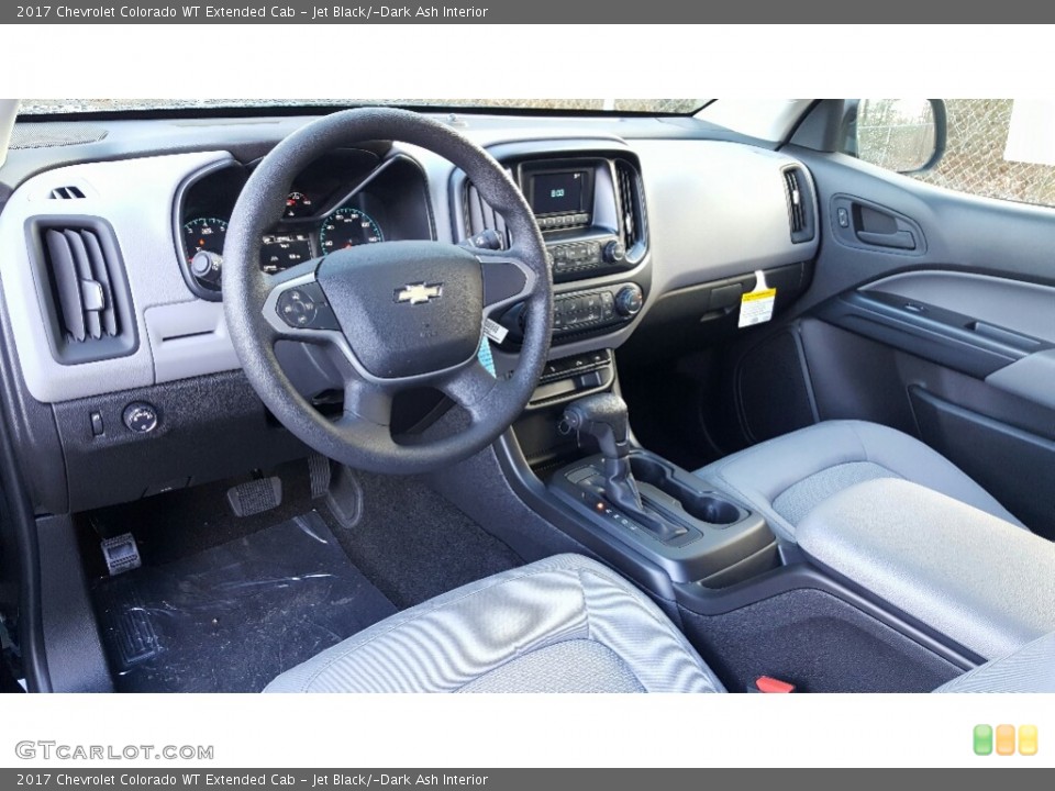 Jet Black/­Dark Ash Interior Prime Interior for the 2017 Chevrolet Colorado WT Extended Cab #117370519