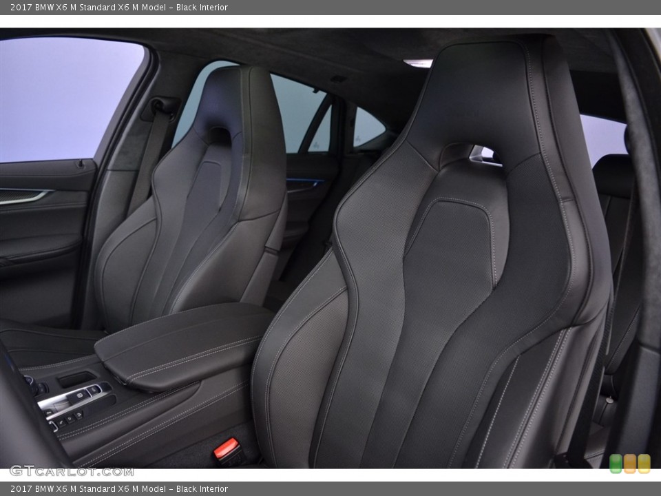 Black Interior Front Seat for the 2017 BMW X6 M  #117372220