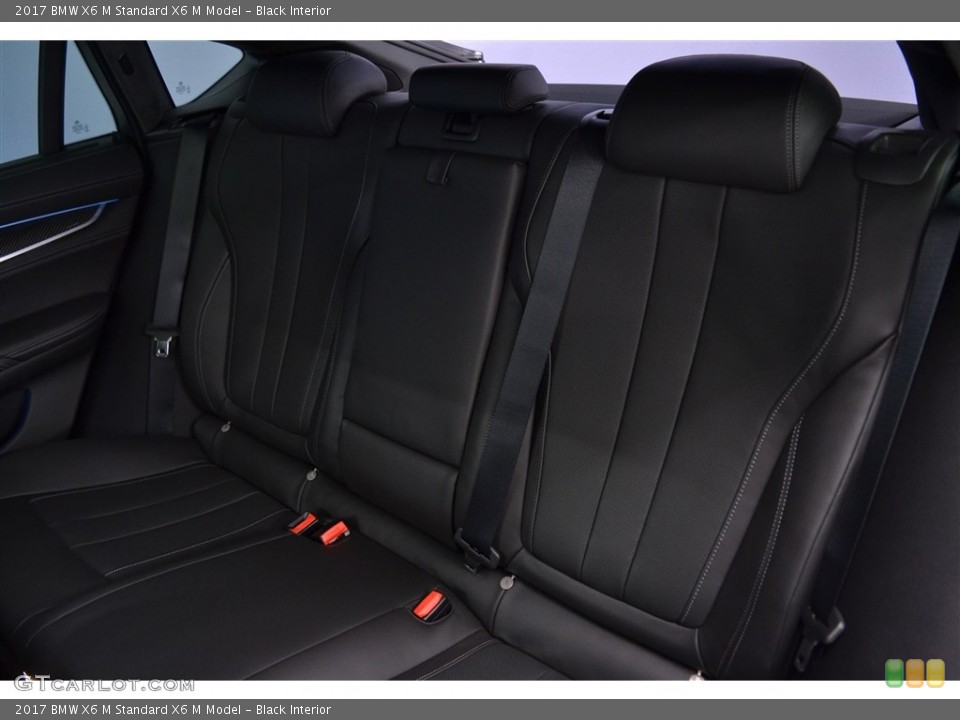 Black Interior Rear Seat for the 2017 BMW X6 M  #117372246