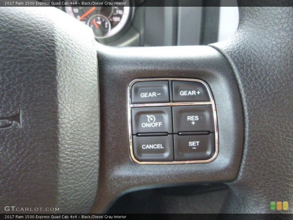 Black/Diesel Gray Interior Controls for the 2017 Ram 1500 Express Quad Cab 4x4 #117373354