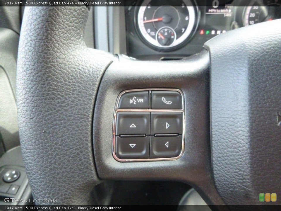 Black/Diesel Gray Interior Controls for the 2017 Ram 1500 Express Quad Cab 4x4 #117373377