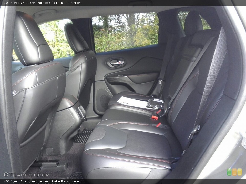 Black Interior Rear Seat for the 2017 Jeep Cherokee Trailhawk 4x4 #117377350