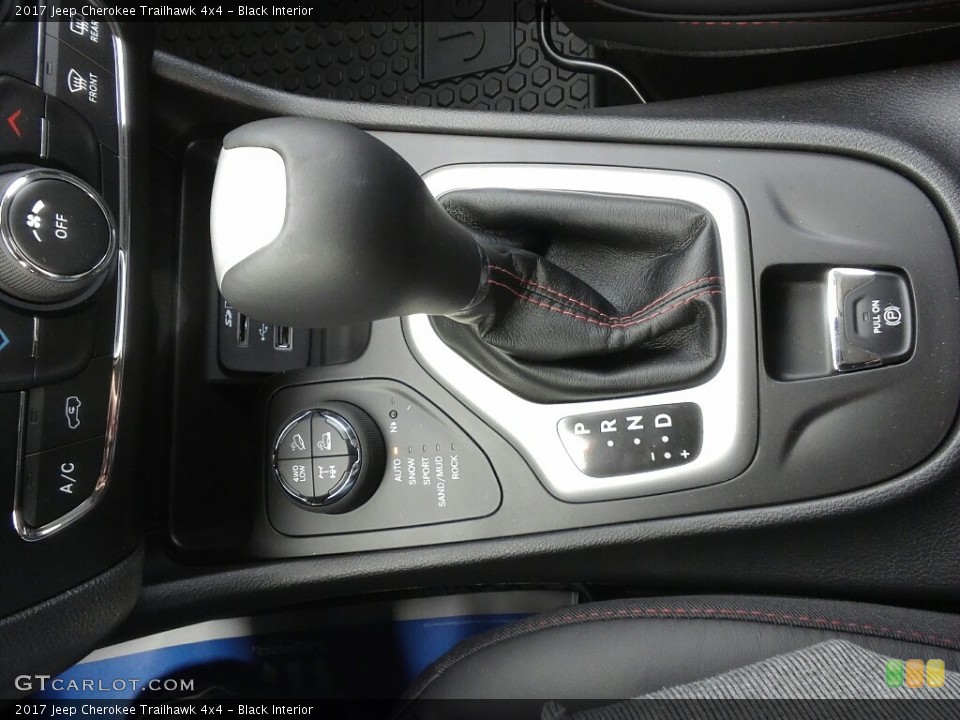 Black Interior Transmission for the 2017 Jeep Cherokee Trailhawk 4x4 #117377761