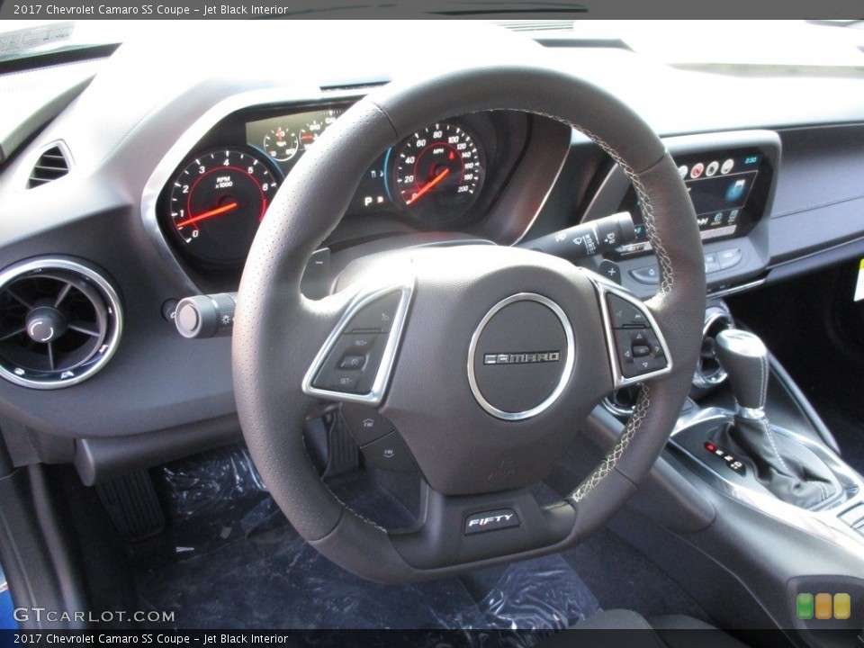 Jet Black Interior Steering Wheel for the 2017 Chevrolet Camaro SS Coupe #117381379