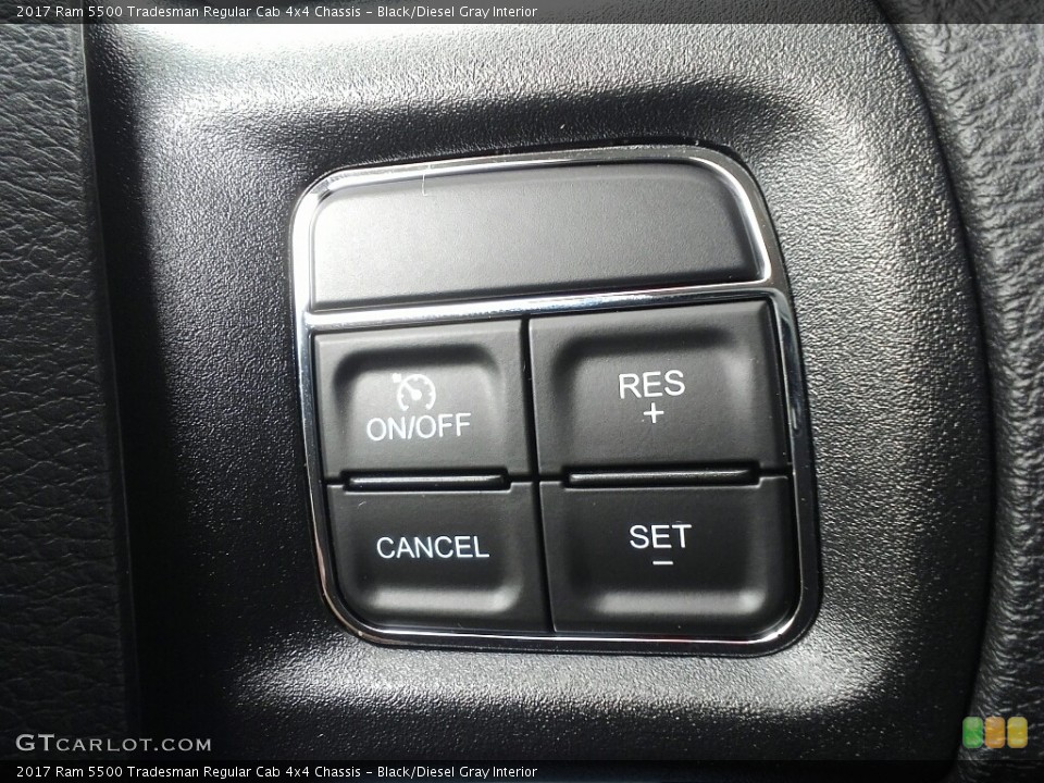 Black/Diesel Gray Interior Controls for the 2017 Ram 5500 Tradesman Regular Cab 4x4 Chassis #117383929