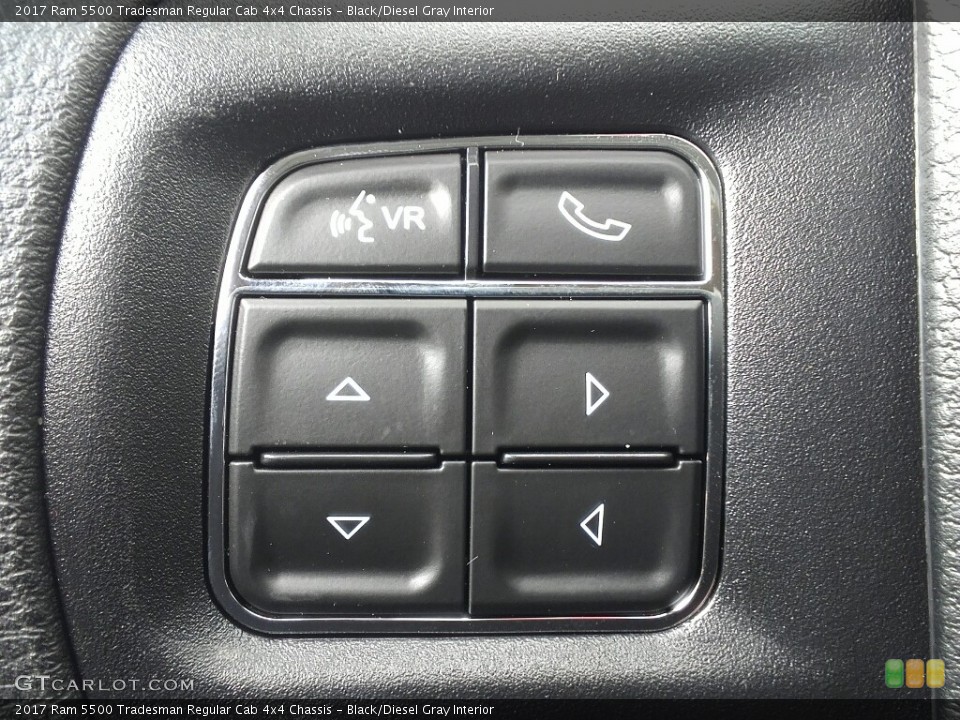 Black/Diesel Gray Interior Controls for the 2017 Ram 5500 Tradesman Regular Cab 4x4 Chassis #117383956