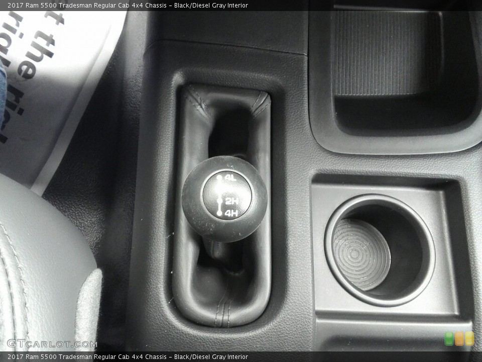Black/Diesel Gray Interior Transmission for the 2017 Ram 5500 Tradesman Regular Cab 4x4 Chassis #117384010