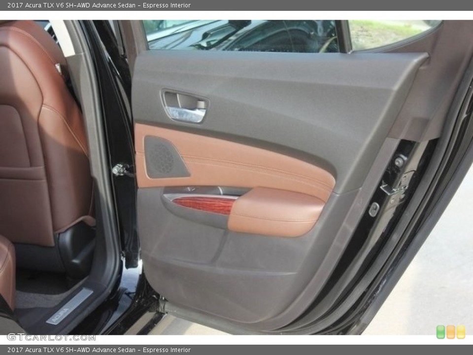Espresso Interior Door Panel for the 2017 Acura TLX V6 SH-AWD Advance Sedan #117390379