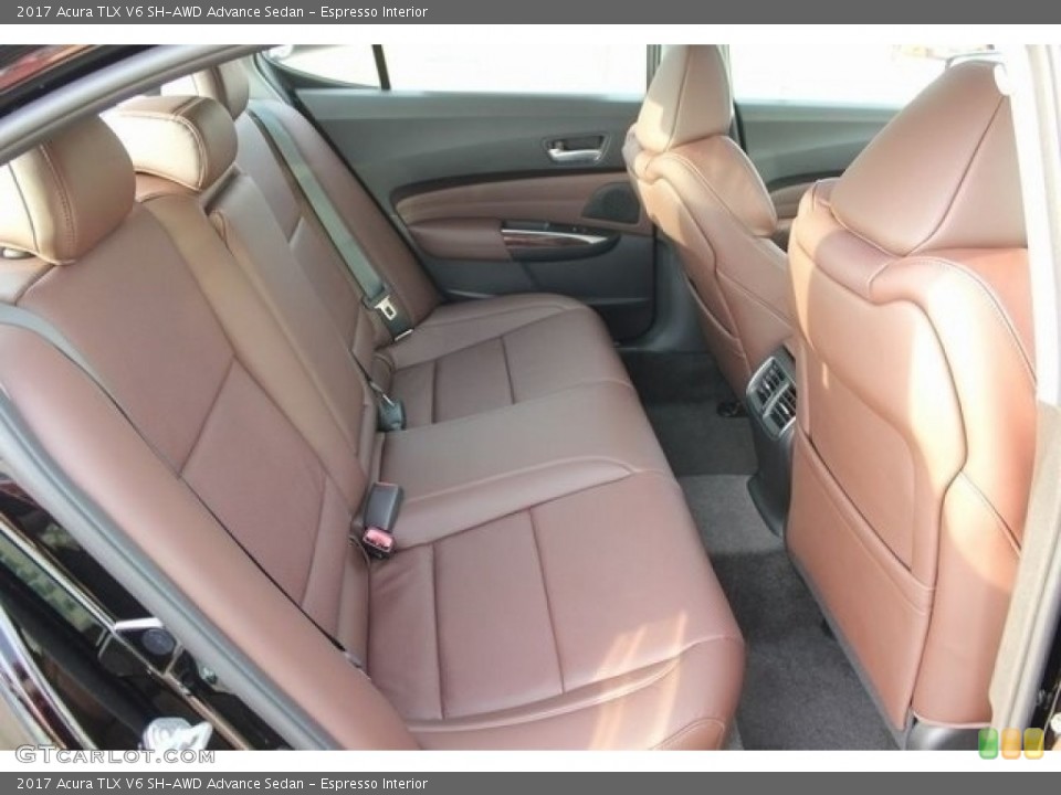 Espresso Interior Rear Seat for the 2017 Acura TLX V6 SH-AWD Advance Sedan #117390382