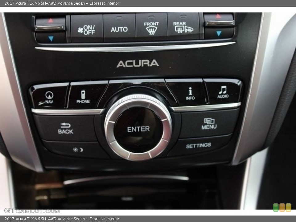 Espresso Interior Controls for the 2017 Acura TLX V6 SH-AWD Advance Sedan #117390418