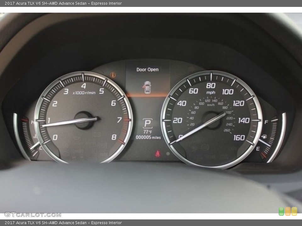 Espresso Interior Gauges for the 2017 Acura TLX V6 SH-AWD Advance Sedan #117390457