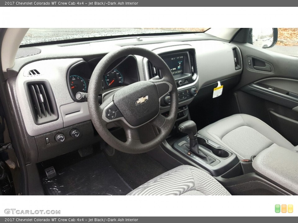 Jet Black/­Dark Ash Interior Photo for the 2017 Chevrolet Colorado WT Crew Cab 4x4 #117391180