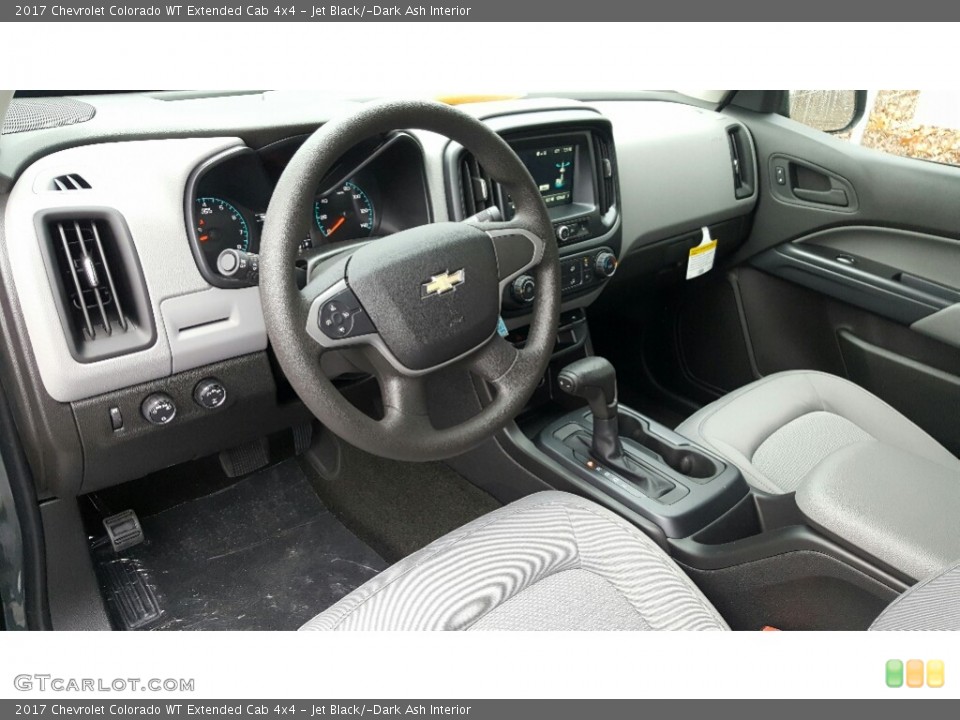 Jet Black/­Dark Ash Interior Prime Interior for the 2017 Chevrolet Colorado WT Extended Cab 4x4 #117391210