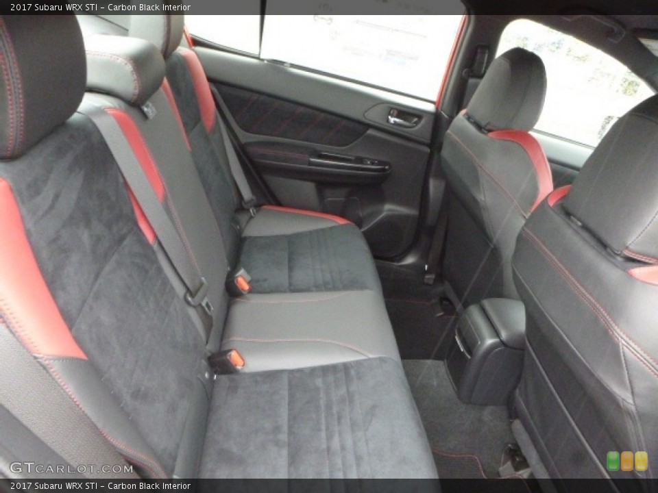 Carbon Black Interior Rear Seat for the 2017 Subaru WRX STI #117393575