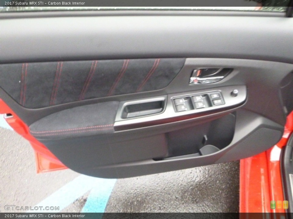 Carbon Black Interior Door Panel for the 2017 Subaru WRX STI #117393752