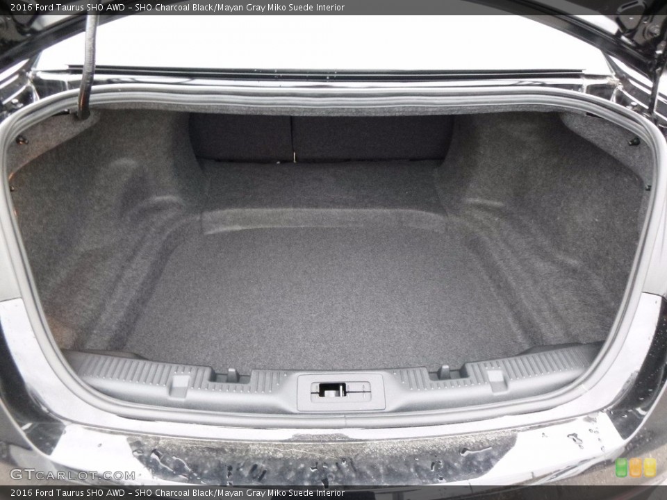 SHO Charcoal Black/Mayan Gray Miko Suede Interior Trunk for the 2016 Ford Taurus SHO AWD #117394826