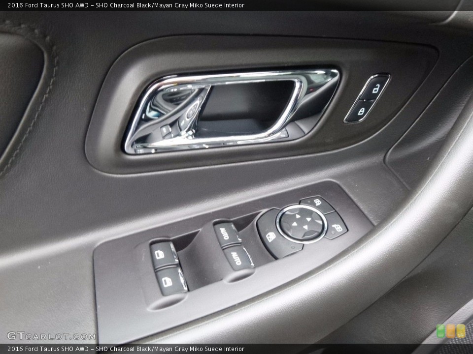 SHO Charcoal Black/Mayan Gray Miko Suede Interior Controls for the 2016 Ford Taurus SHO AWD #117394910