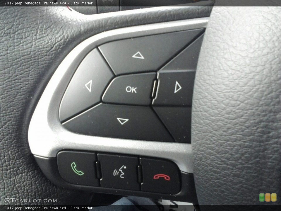 Black Interior Controls for the 2017 Jeep Renegade Trailhawk 4x4 #117395099