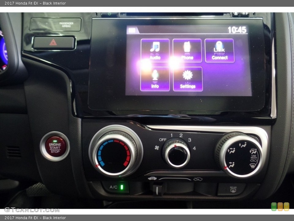 Black Interior Controls for the 2017 Honda Fit EX #117403124