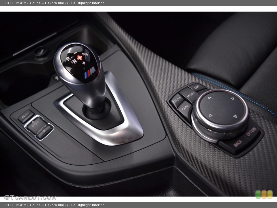 Dakota Black/Blue Highlight Interior Transmission for the 2017 BMW M2 Coupe #117403232