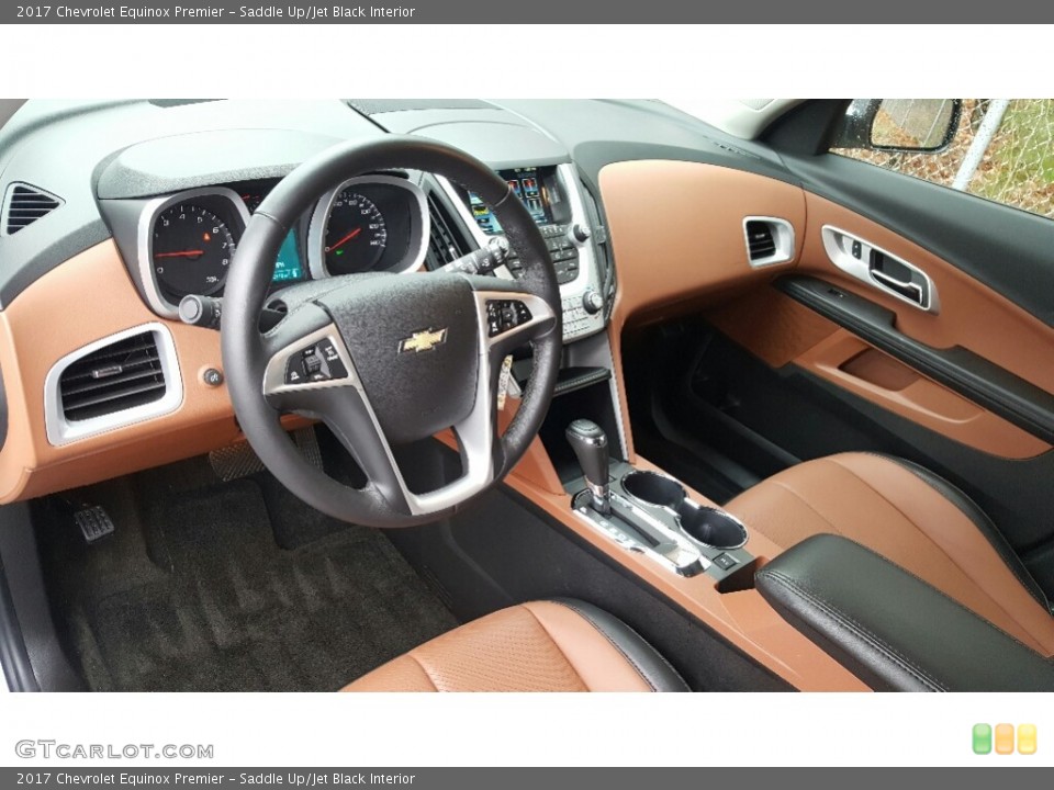 Saddle Up/Jet Black Interior Photo for the 2017 Chevrolet Equinox Premier #117424430