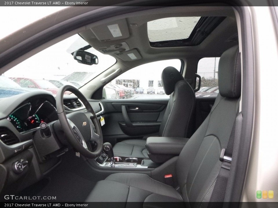Ebony 2017 Chevrolet Traverse Interiors
