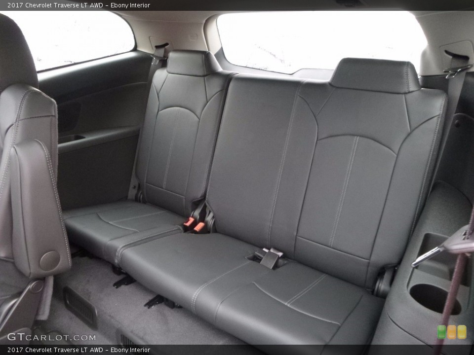 Ebony Interior Rear Seat for the 2017 Chevrolet Traverse LT AWD #117424976