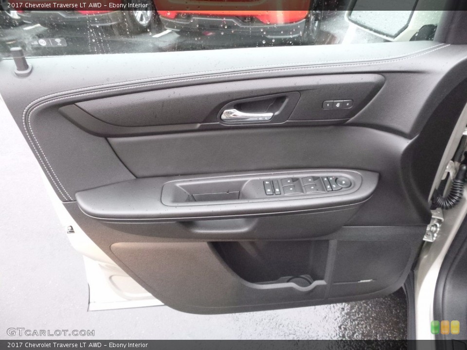 Ebony Interior Door Panel for the 2017 Chevrolet Traverse LT AWD #117425018
