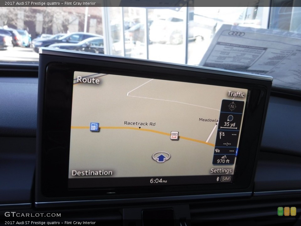 Flint Gray Interior Navigation for the 2017 Audi S7 Prestige quattro #117429212