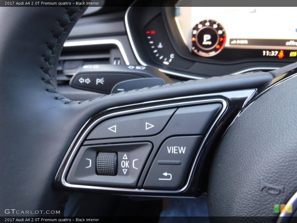 Black Interior Controls for the 2017 Audi A4 2.0T Premium quattro #117430208