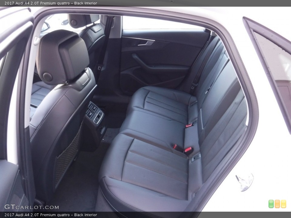 Black Interior Rear Seat for the 2017 Audi A4 2.0T Premium quattro #117430244